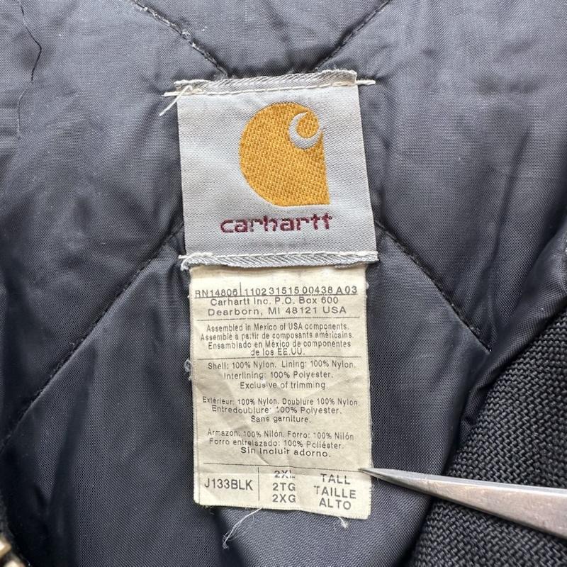 カーハート Carhartt ジャケット、上着 ジャンパー、ブルゾン ダック アクティブ ジャケット J133 BLK XXL 黒 / ブラック / black メンズ USED 古着 中古 50163143