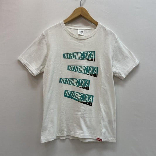 ワコマリア WACKO MARIA Tシャツ 半袖 FLY FLYING SKA グラフィック プリント Ｔシャツ S ロゴ、文字 X プリント 白 / ホワイト / white メンズ USED 古着 中古 50163145