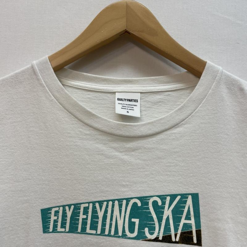 ワコマリア WACKO MARIA Tシャツ 半袖 FLY FLYING SKA グラフィック プリント Ｔシャツ S ロゴ、文字 X プリント 白 / ホワイト / white メンズ USED 古着 中古 50163145