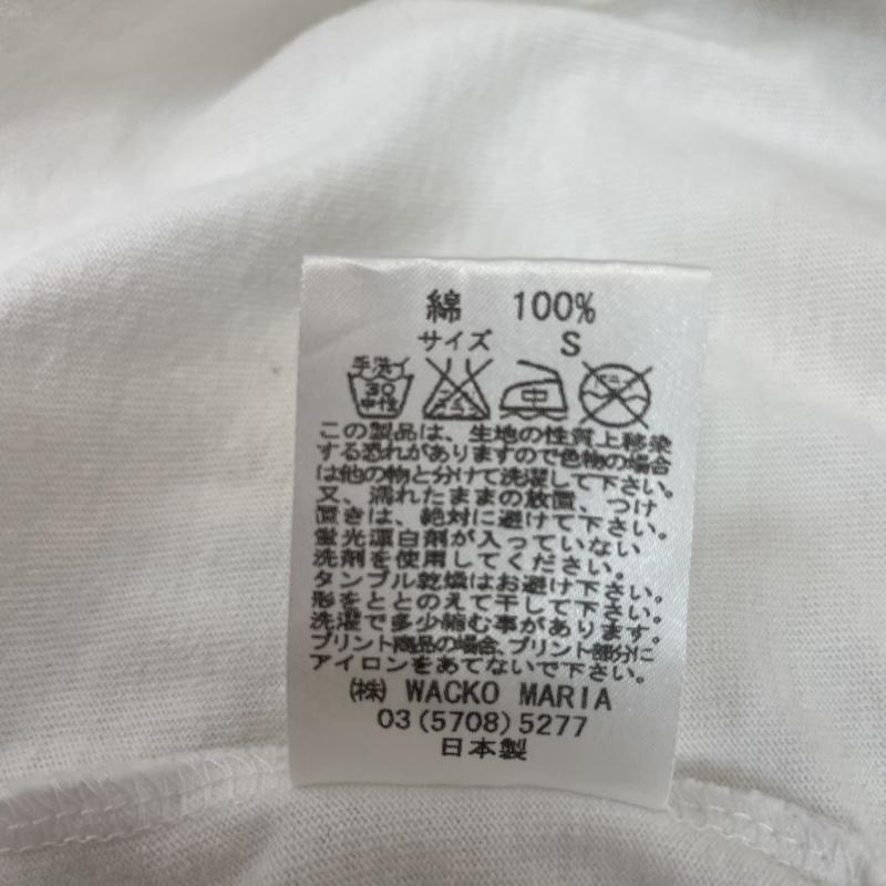 ワコマリア WACKO MARIA Tシャツ 半袖 FLY FLYING SKA グラフィック プリント Ｔシャツ S ロゴ、文字 X プリント 白 / ホワイト / white メンズ USED 古着 中古 50163145