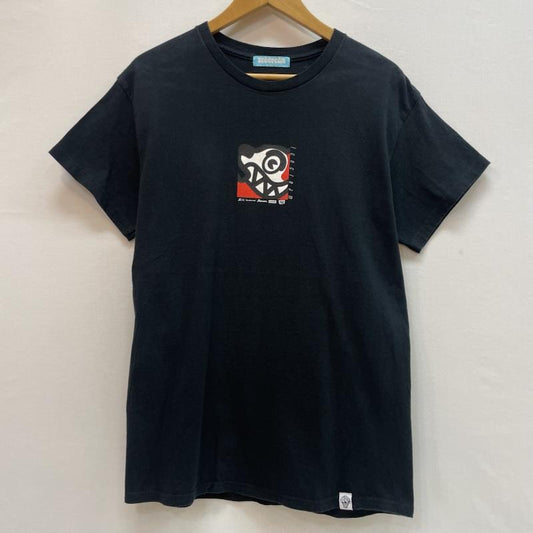 アイスクリーム ICECREAM ポロシャツ 半袖 グラフィック Tシャツ キャラクター プリント - 無地 X キャラクター X プリント 黒 / ブラック / black メンズ USED 古着 中古 50163147