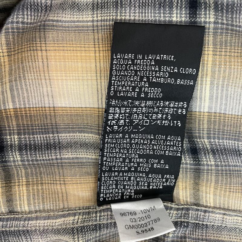 ハーレーダビッドソン Harley-Davidson シャツ、ブラウス 半袖 半袖 チェック シャツ イーグル グラフィック プリント L チェック X アニマル柄 X プリント 黄 / イエロー / yellow X ベージュ / ベージュ / beige X 黒 / ブラック / black X 灰 / グレー / gray メンズ USED 古着 中古 50163154