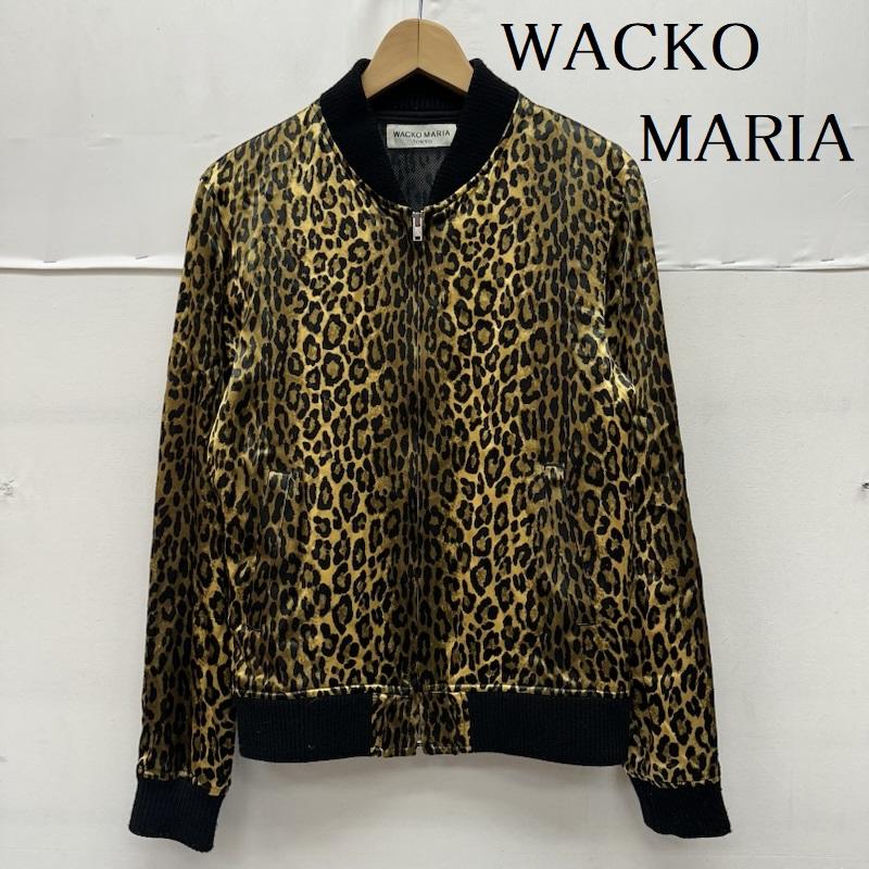 ワコマリア WACKO MARIA ジャケット、上着 ジャンパー、ブルゾン レオパード 総柄 スカジャン レーヨン ジャケット M 金 / ゴールド / gold color X 黒 / ブラック / black メンズ USED 古着 中古 50163155