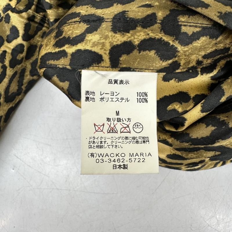 ワコマリア WACKO MARIA ジャケット、上着 ジャンパー、ブルゾン レオパード 総柄 スカジャン レーヨン ジャケット M 金 / ゴールド / gold color X 黒 / ブラック / black メンズ USED 古着 中古 50163155