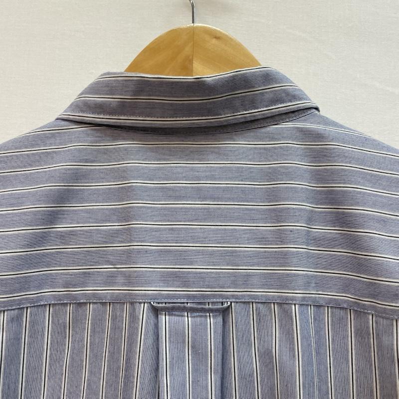 フリークスストア FREAK S STORE シャツ、ブラウス 半袖 The FOX ロゴ 刺繍 ストライプ 半袖 シャツ TOWN CRAFT L ストライプ 青 / ブルー / blue X 白 / ホワイト / white X 灰 / グレー / gray メンズ USED 古着 中古 50163156