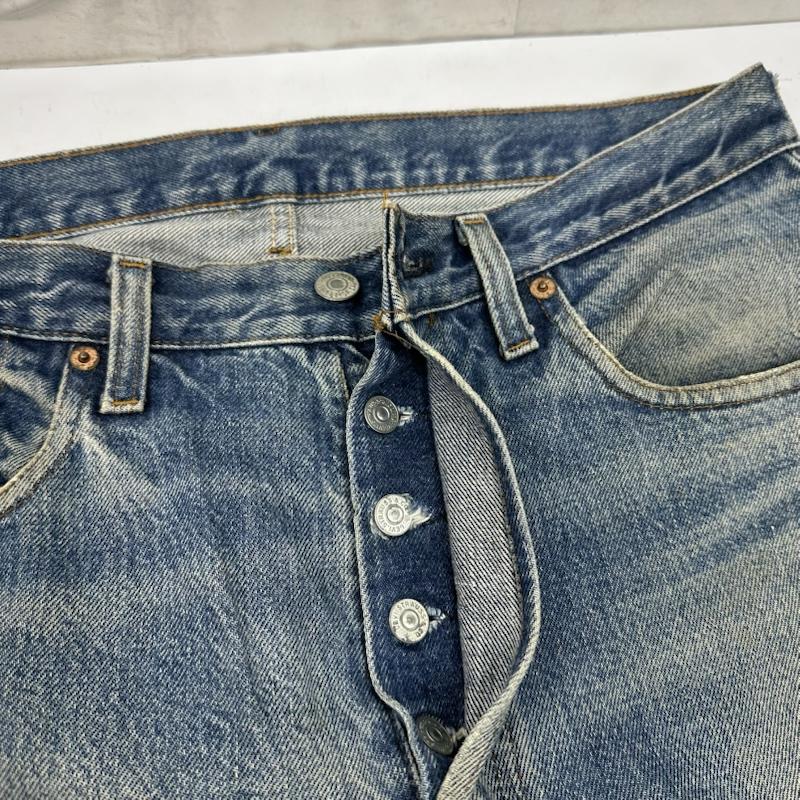 リーバイス Levi s パンツ デニム、ジーンズ 83年 80s 1501 0117 524 ボタンフライ ダメージ デニム パンツ - インディゴ / インディゴ / Indigo メンズ USED 古着 中古 50163162