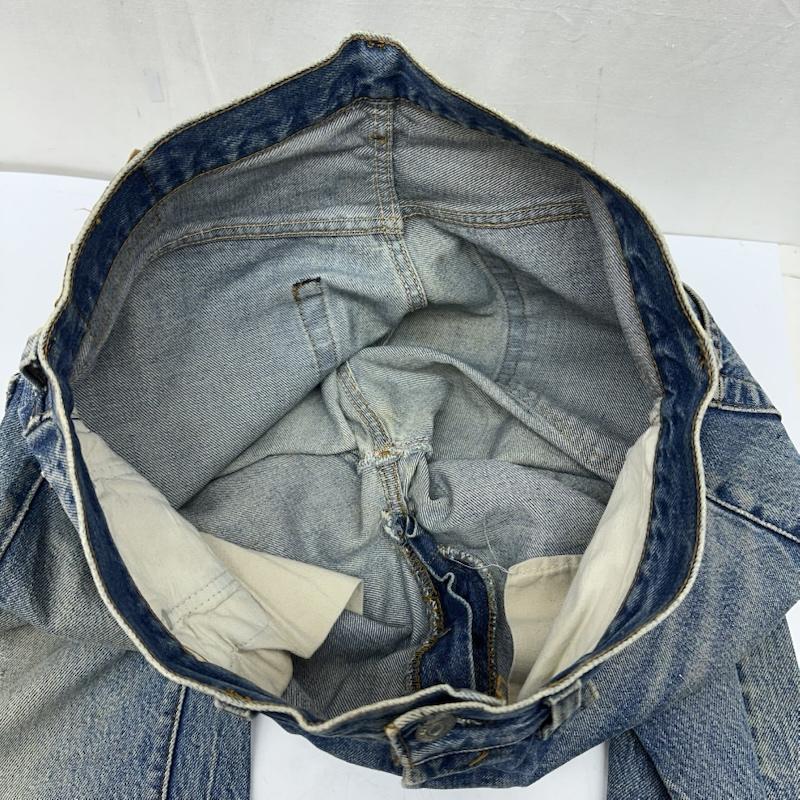 リーバイス Levi s パンツ デニム、ジーンズ 83年 80s 1501 0117 524 ボタンフライ ダメージ デニム パンツ - インディゴ / インディゴ / Indigo メンズ USED 古着 中古 50163162