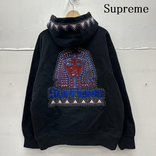 シュプリーム Supreme パーカー 長袖 20AW Pharaoh Studded Hooded Sweatshirt ファラオ スタッズ パーカー L 黒 / ブラック / black メンズ USED 古着 中古 50163165