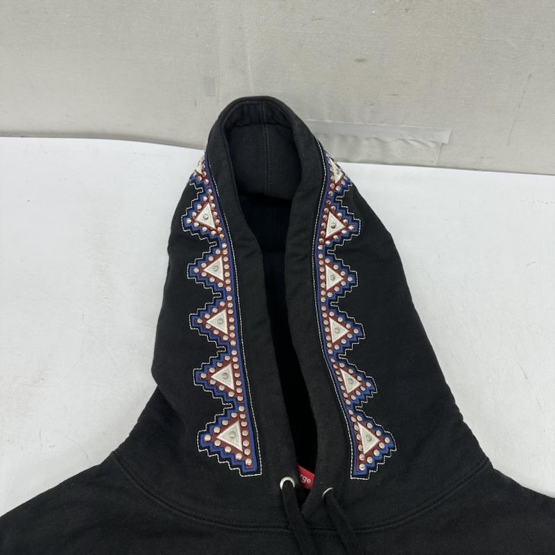 シュプリーム Supreme パーカー 長袖 20AW Pharaoh Studded Hooded Sweatshirt ファラオ スタッズ パーカー L 黒 / ブラック / black メンズ USED 古着 中古 50163165