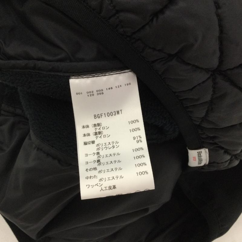 古着 USED ベスト ベスト BLACK&WHITE ブラック アンド ホワイト BGF1003WT フロントキルティング切替 ウインド中綿ベスト M ロゴ、文字 白 / ホワイト / white X 黒 / ブラック / black メンズ USED 古着 中古 50163167