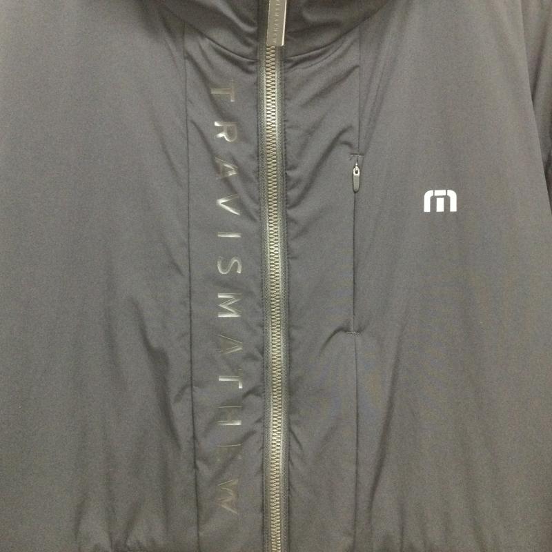 古着 USED ジャケット、上着 ジャンパー、ブルゾン TRAVISMATHEW トラヴィスマシュー 7AK038 Padding Hoodie ロゴプリントパデットジャケット L ロゴ、文字 黒 / ブラック / black メンズ USED 古着 中古 50163168