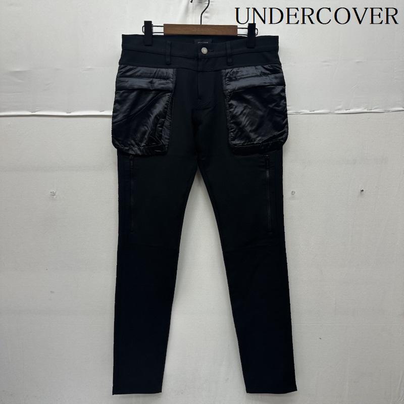 アンダーカバー UNDERCOVER パンツ ワークパンツ、ペインターパンツ 切替 ストレッチ スキニー パンツ N4504 4 黒 / ブラック / black メンズ USED 古着 中古 50163170