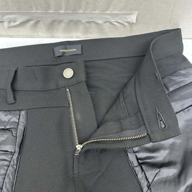 アンダーカバー UNDERCOVER パンツ ワークパンツ、ペインターパンツ 切替 ストレッチ スキニー パンツ N4504 4 黒 / ブラック / black メンズ USED 古着 中古 50163170