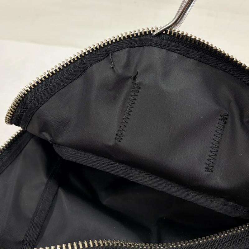 マークジェイコブス MARCJACOBS リュックサック、デイパック リュックサック、デイバッグ ナイロン バイカー ミニ バッグ リュック ロゴ ジップ レザーパッチ バックパック - ワンポイント X ロゴ、文字 黒 / ブラック / black X 銀 / シルバー / silver color レディース USED 古着 中古 50163176