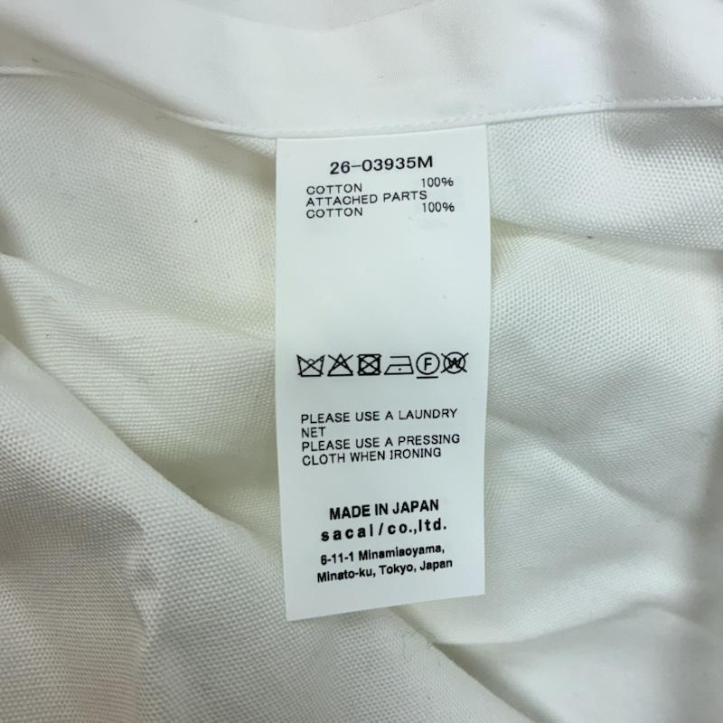 サカイ Sacai シャツ、ブラウス 長袖 26ss Poplin Shirt ポプリン シャツ 26-03935M タグ付き 定価￥71,500 3 メンズ USED 古着 中古 50163179