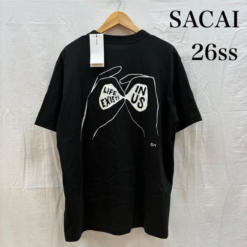 サカイ Sacai Tシャツ 半袖 26ss geoff sacai by Geoff Mcfetridge Embroidery T-Shirt 26-01126S タグ付き 定価￥24,200 4 メンズ USED 古着 中古 50163180