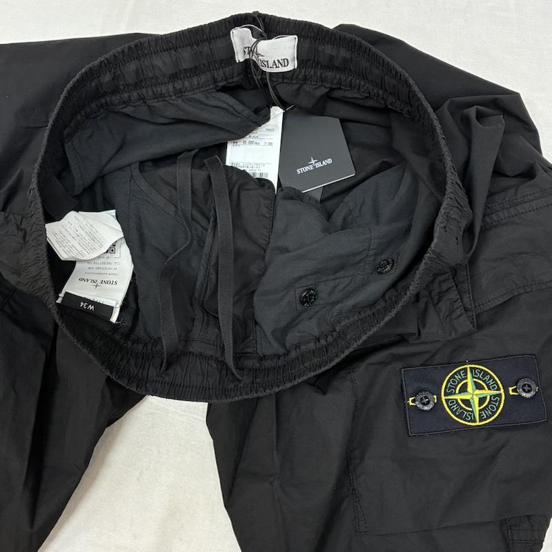 ストーンアイランド STONE ISLAND パンツ ワークパンツ、ペインターパンツ 26ss REGULAR TAPERED FIT CARGO TROUSERS WITH ELASTICATED WAISTBAND 34インチ メンズ USED 古着 中古 50163181
