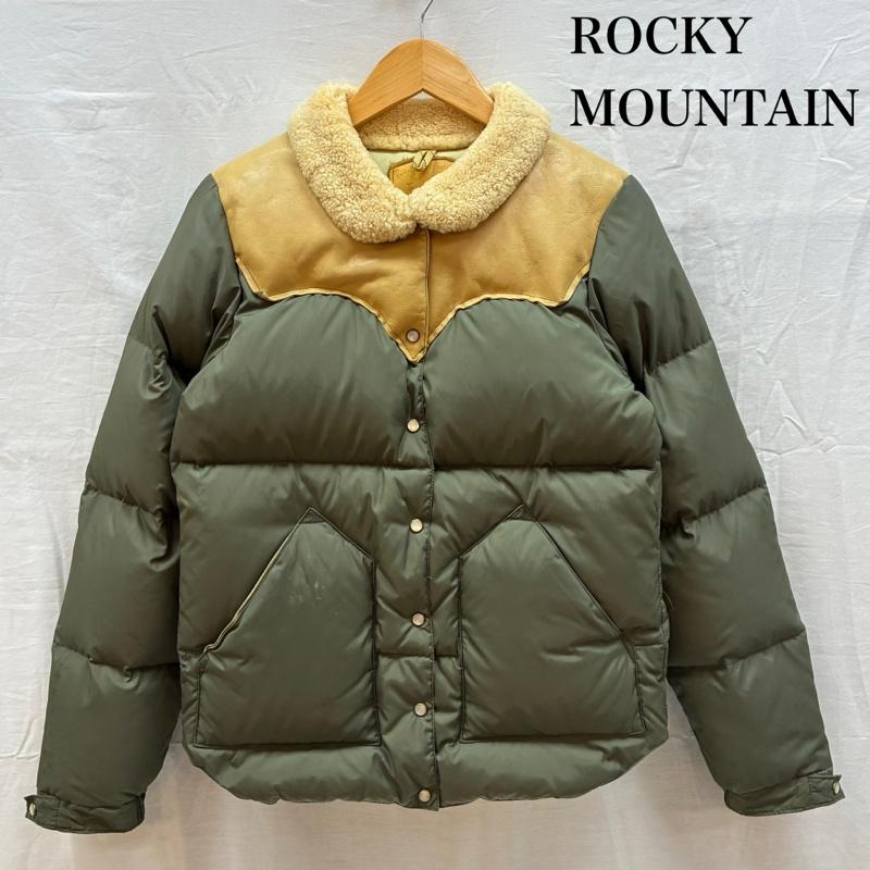 ロッキー マウンテン フェザーベッド Rocky Mountain FeatherBed ジャケット、上着 ダウンジャケット Christy JKT 襟ボア シープ レザー ナイロン 切替 ダウンジャケット 9/10 - レディース USED 古着 中古 50163184