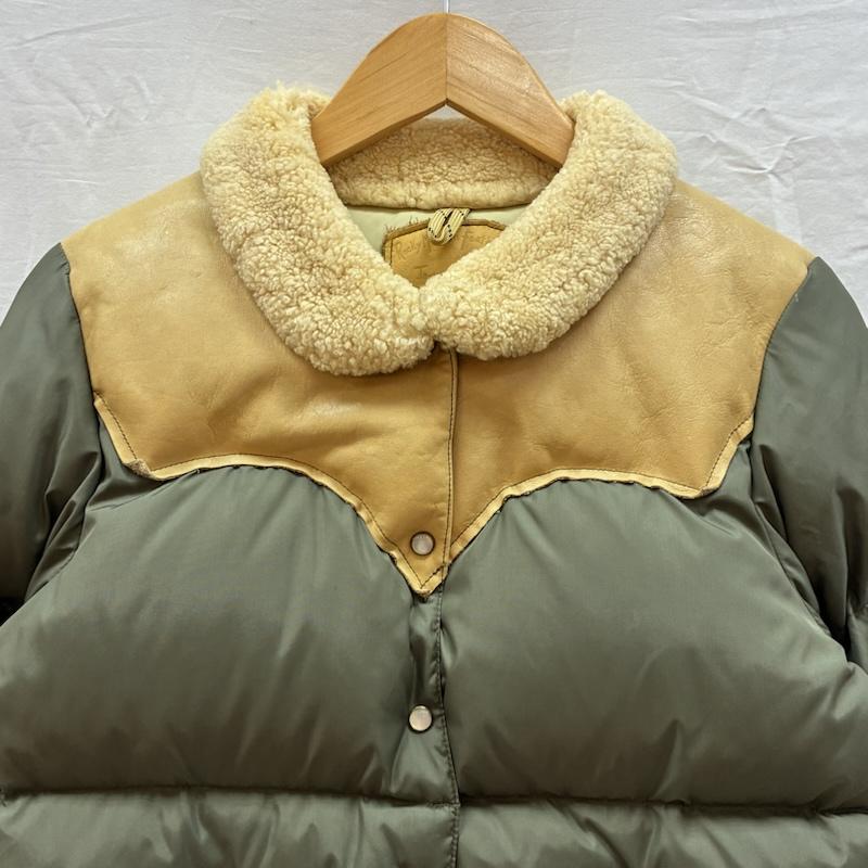 ロッキー マウンテン フェザーベッド Rocky Mountain FeatherBed ジャケット、上着 ダウンジャケット Christy JKT 襟ボア シープ レザー ナイロン 切替 ダウンジャケット 9/10 - レディース USED 古着 中古 50163184