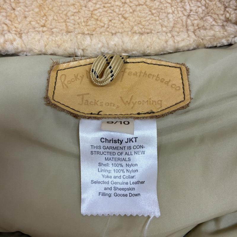 ロッキー マウンテン フェザーベッド Rocky Mountain FeatherBed ジャケット、上着 ダウンジャケット Christy JKT 襟ボア シープ レザー ナイロン 切替 ダウンジャケット 9/10 - レディース USED 古着 中古 50163184