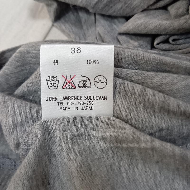 ジョンローレンスサリバン JOHN LAWRENCE SULLIVAN Tシャツ 半袖 VネックTシャツ グレー グローブ だまし絵 36 36 プリント 灰 / グレー / gray メンズ USED 古着 中古 50163186