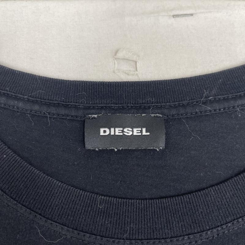 ディーゼル DIESEL Tシャツ 半袖 T-DIEGO-QA クルーネック ボックス ロゴ プリント Tシャツ L 黒 / ブラック / black メンズ USED 古着 中古 50163188