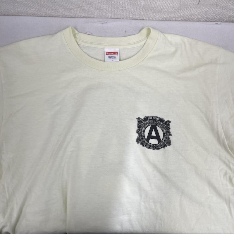 シュプリーム Supreme Tシャツ 半袖 15ss AntiAnti Everything Tee エンブレム ロゴ プリント Tシャツ L 黄緑 / イエローグリーン / メンズ USED 古着 中古 50163191