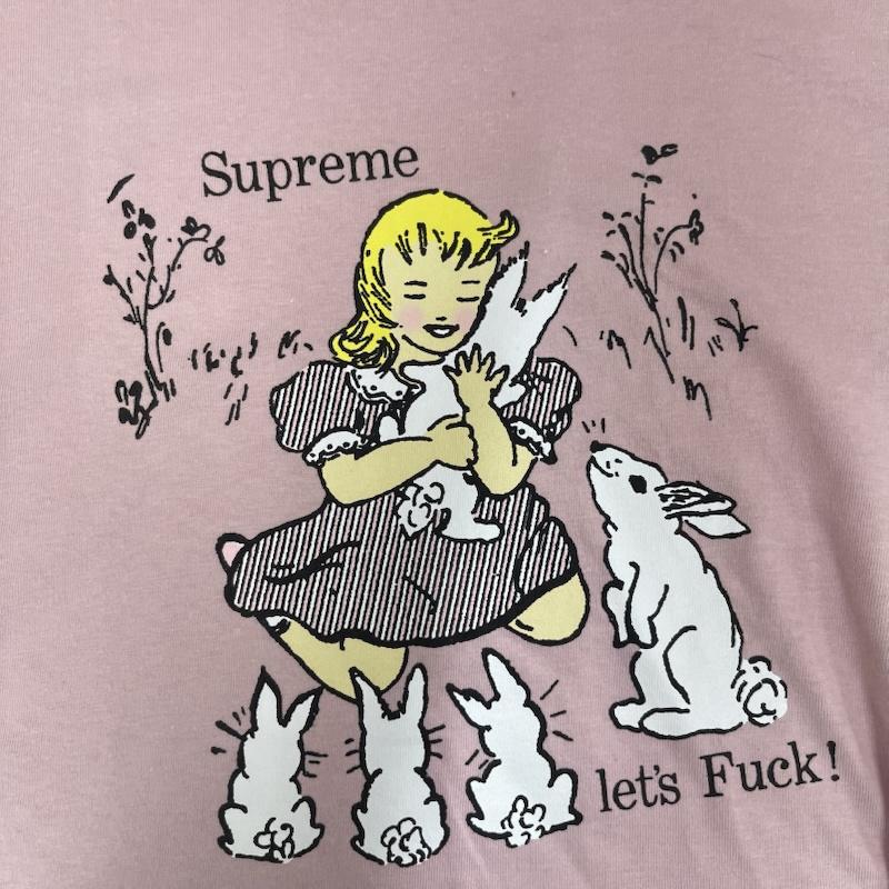 シュプリーム Supreme Tシャツ 半袖 16aw Let s Fuck Tee グラフィック プリント Tシャツ 5号 桃 / ピンク / pink メンズ USED 古着 中古 50163192