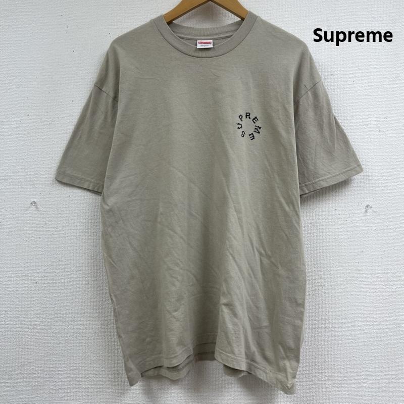 シュプリーム Supreme Tシャツ 半袖 20SS Marble Tee サークル ロゴ デザイン プリント Tシャツ L ベージュ / ベージュ / beige メンズ USED 古着 中古 50163194