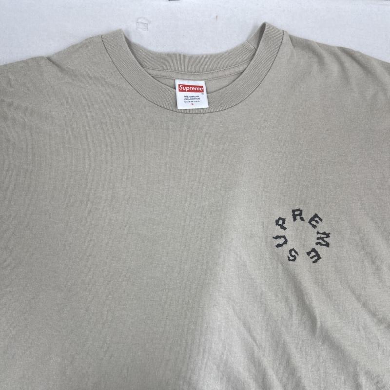 シュプリーム Supreme Tシャツ 半袖 20SS Marble Tee サークル ロゴ デザイン プリント Tシャツ L ベージュ / ベージュ / beige メンズ USED 古着 中古 50163194