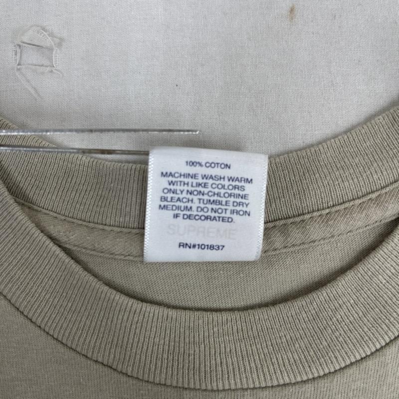シュプリーム Supreme Tシャツ 半袖 20SS Marble Tee サークル ロゴ デザイン プリント Tシャツ L ベージュ / ベージュ / beige メンズ USED 古着 中古 50163194