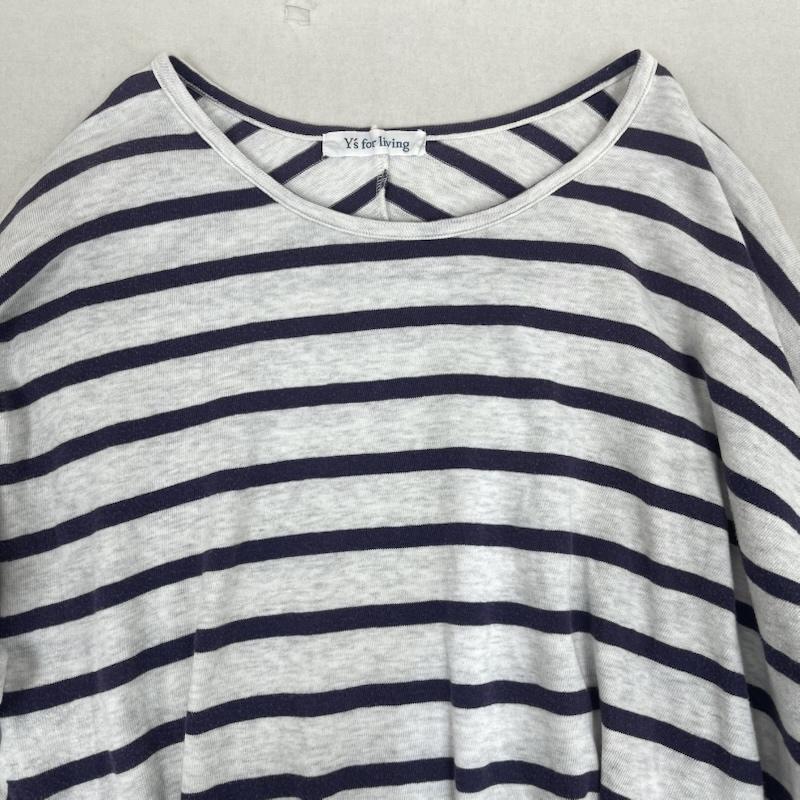 ワイズフォーリビング Y s for living カットソー 半袖 ボーダー柄 チュニック 袖 切替 カットソー Tシャツ マルチカラー / マルチカラー / multicolor メンズ USED 古着 中古 50163195