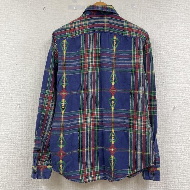 ポロラルフローレン POLO RALPH LAUREN シャツ、ブラウス 長袖 Navajo Heritage Shirt ネイティブ チェック柄 長袖 フランネル シャツ S 紺 / ネイビー / navy メンズ USED 古着 中古 50163197