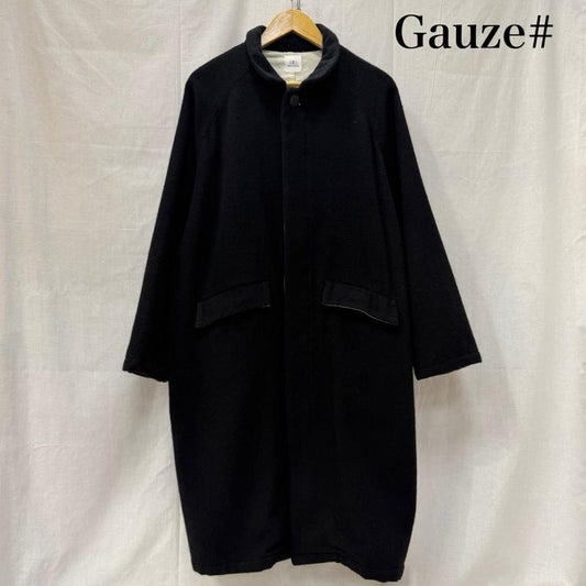 ガーゼ Gauze コート コート一般 ウール ラグランスリーブ コート black FREE FREE 無地 黒 / ブラック / black レディース USED 古着 中古 50163199