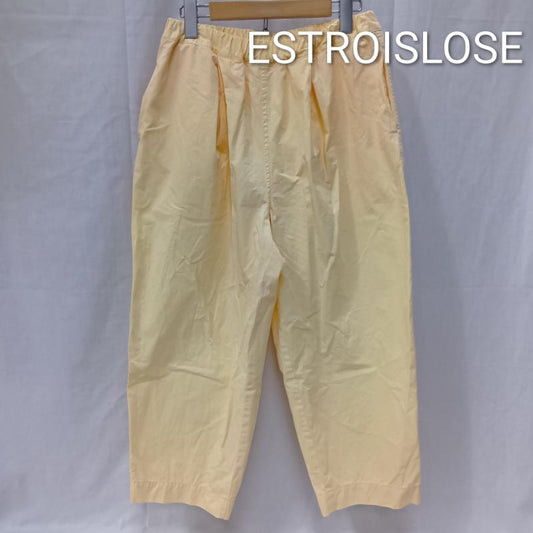 古着 USED ボトムス ボトムス ESTROISLOSE エストゥロワルーズ 樽パンツ バルーンパンツ 9分丈 yellow FREE FREE 無地 黄 / イエロー / yellow レディース USED 古着 中古 50163201