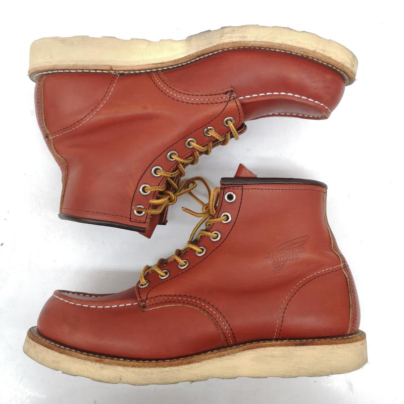 レッドウィング RED WING ブーツ 一般 09年製 8875 アイリッシュセッター 赤茶 オロラセット モックトゥ 編み上げ ブーツ US：7.5 メンズ USED 古着 中古 50163203