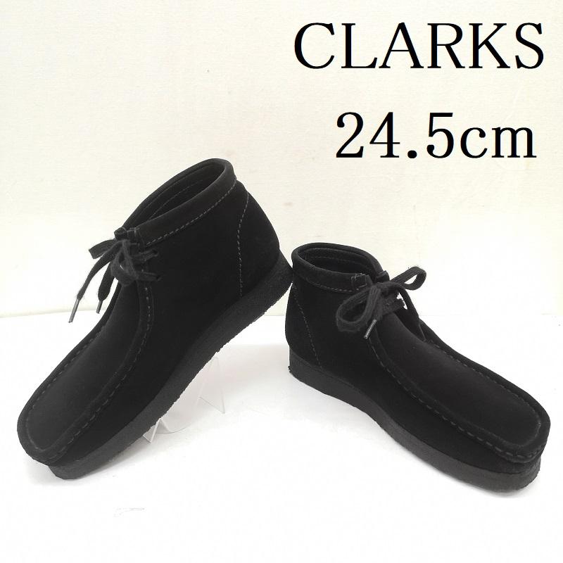 クラークス Clarks ブーツ 一般 WALLABEE BOOT ワラビーブーツ 21621 24.5cm 黒 / ブラック / black レディース USED 古着 中古 50163205