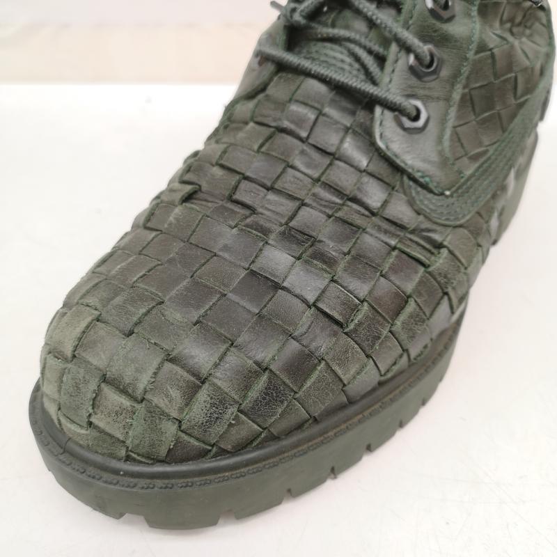 ティンバーランド Timberland ブーツ 一般 6inch premium boots woven 編み込み レースアップ ブーツ 25.0cm 緑 / グリーン / green メンズ USED 古着 中古 50163206