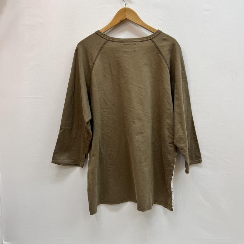ステューシー STUSSY Tシャツ 七分袖 00s グラフィック フォト Tシャツ ラグラン オールド L 白 / ホワイト / white X 茶 / ブラウン / brown メンズ USED 古着 中古 50163207