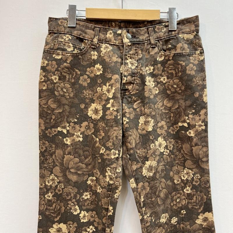 トルネードマート TORNADO MART パンツ デニム、ジーンズ フラワープリント ブーツカット フレアパンツ y2k L 茶 / ブラウン / brown メンズ USED 古着 中古 50163211