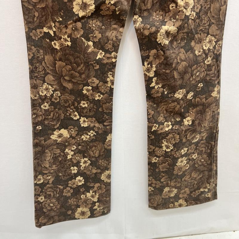 トルネードマート TORNADO MART パンツ デニム、ジーンズ フラワープリント ブーツカット フレアパンツ y2k L 茶 / ブラウン / brown メンズ USED 古着 中古 50163211