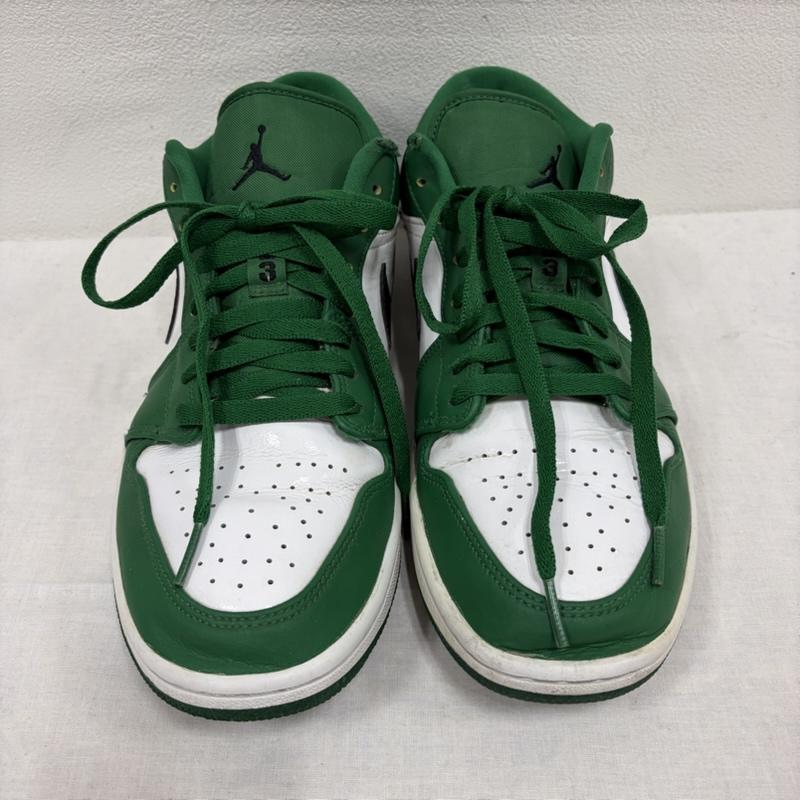エアジョーダン AIR JORDAN スニーカー スニーカー Air Jordan 1 Low エアジョーダン NIKE パイングリーン 553558-301 スニーカー ロゴ 刺繍 27.0cm ロゴ、文字 X 刺繍 緑 / グリーン / green X 黒 / ブラック / black X 白 / ホワイト / white メンズ USED 古着 中古 50163219