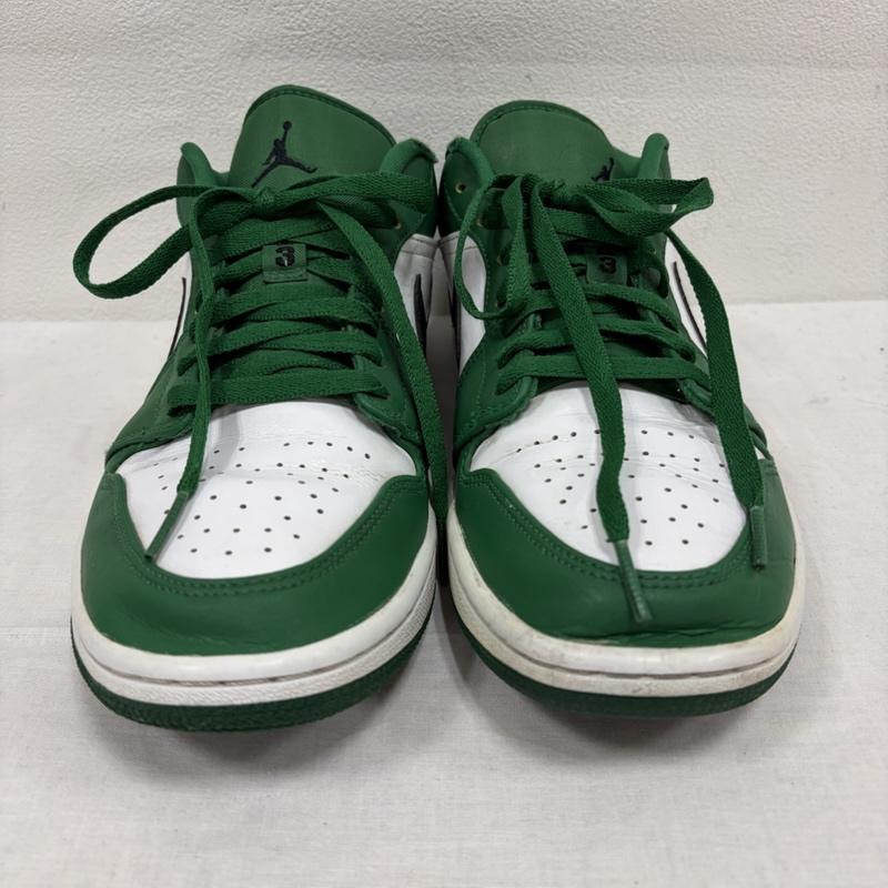 エアジョーダン AIR JORDAN スニーカー スニーカー Air Jordan 1 Low エアジョーダン NIKE パイングリーン 553558-301 スニーカー ロゴ 刺繍 27.0cm ロゴ、文字 X 刺繍 緑 / グリーン / green X 黒 / ブラック / black X 白 / ホワイト / white メンズ USED 古着 中古 50163219