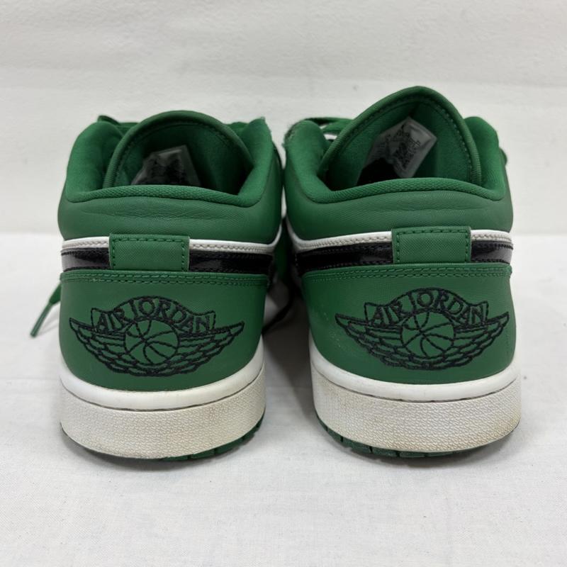 エアジョーダン AIR JORDAN スニーカー スニーカー Air Jordan 1 Low エアジョーダン NIKE パイングリーン 553558-301 スニーカー ロゴ 刺繍 27.0cm ロゴ、文字 X 刺繍 緑 / グリーン / green X 黒 / ブラック / black X 白 / ホワイト / white メンズ USED 古着 中古 50163219