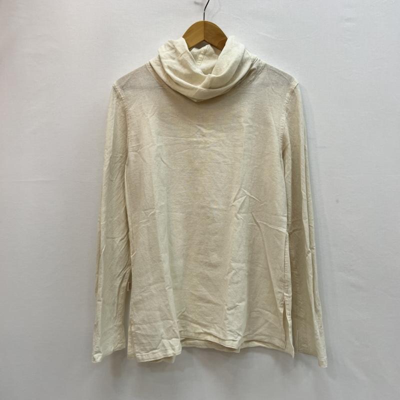 ウサト USAATO カットソー 長袖 手織り 天然素材 タートルネック カットソー アイボリー / アイボリー / レディース USED 古着 中古 50163220