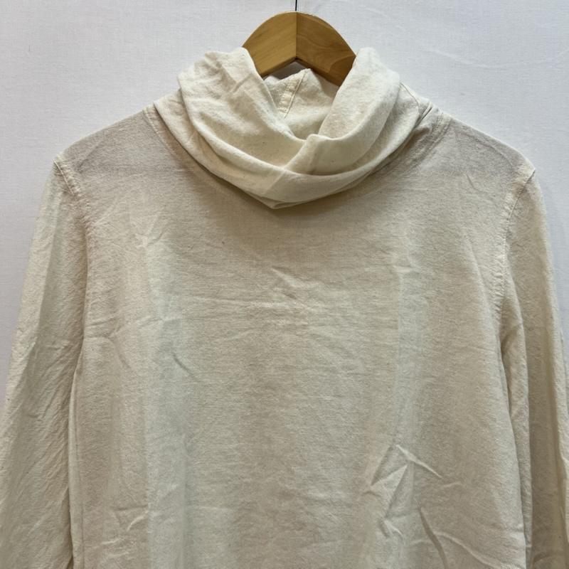 ウサト USAATO カットソー 長袖 手織り 天然素材 タートルネック カットソー アイボリー / アイボリー / レディース USED 古着 中古 50163220