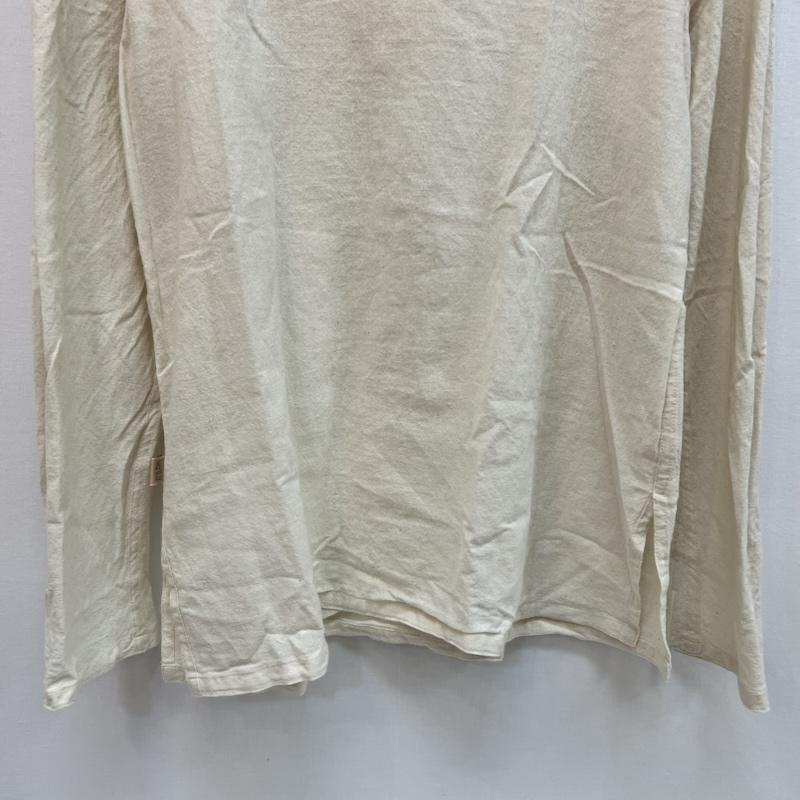 ウサト USAATO カットソー 長袖 手織り 天然素材 タートルネック カットソー アイボリー / アイボリー / レディース USED 古着 中古 50163220