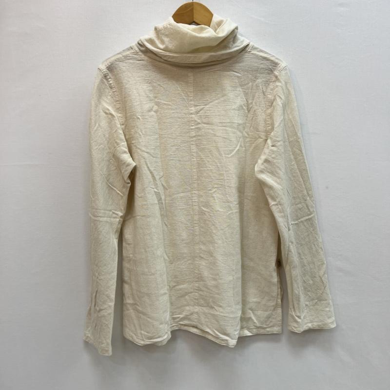 ウサト USAATO カットソー 長袖 手織り 天然素材 タートルネック カットソー アイボリー / アイボリー / レディース USED 古着 中古 50163220