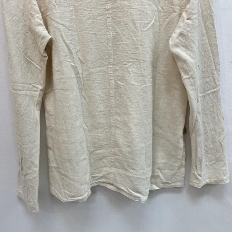 ウサト USAATO カットソー 長袖 手織り 天然素材 タートルネック カットソー アイボリー / アイボリー / レディース USED 古着 中古 50163220