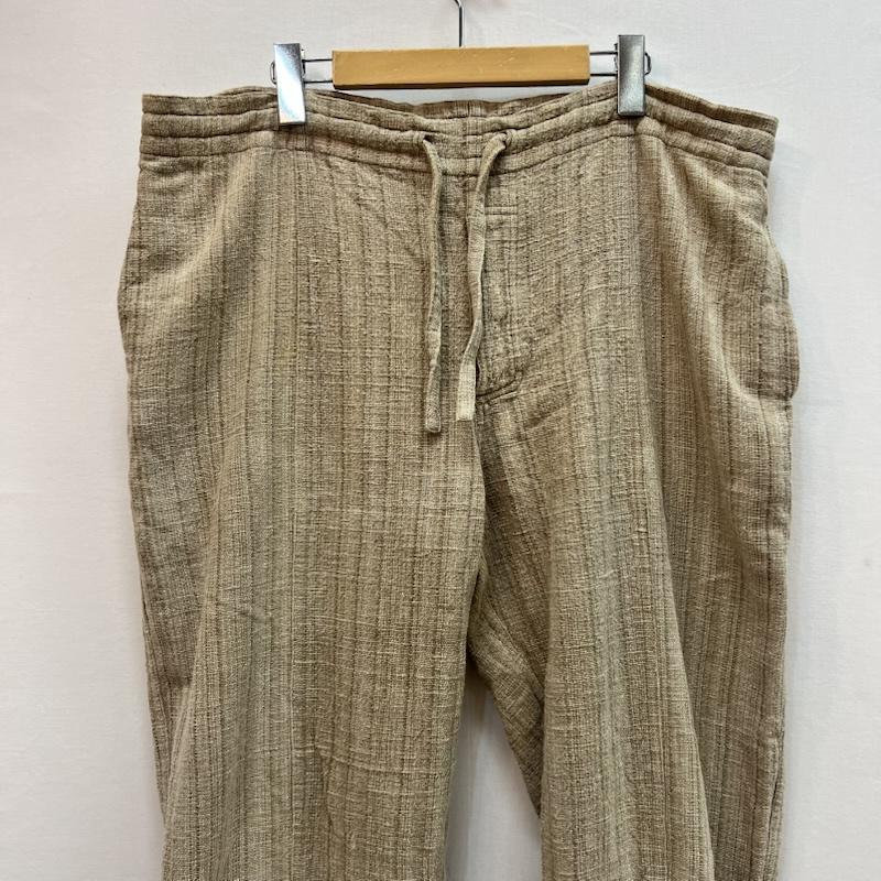 ウサト USAATO ボトムス ボトムス 手織り 天然草木染め イージーパンツ ベージュ / ベージュ / beige メンズ USED 古着 中古 50163221